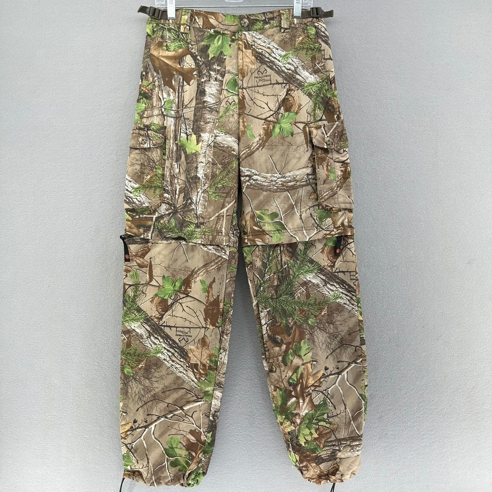 Game Winner Camo Convertible Cargo Pants Hunting‎ Outdoor Hiking SZ M 32x30 Camp